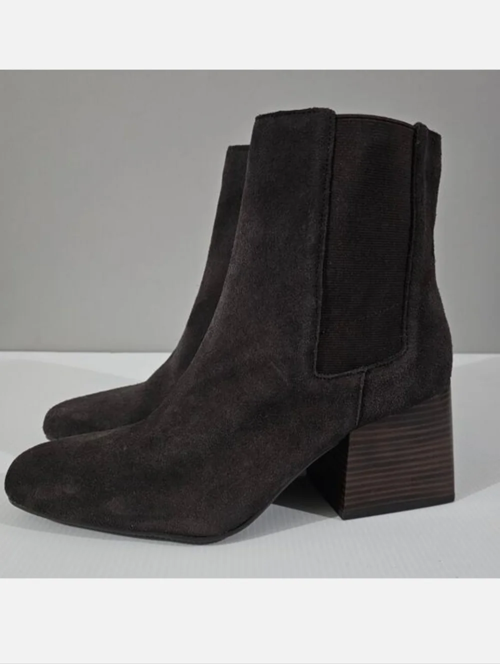 Blondo Scarlette Ankle Boot Womens 11 Brown Suede Waterproof Block Heel NEW